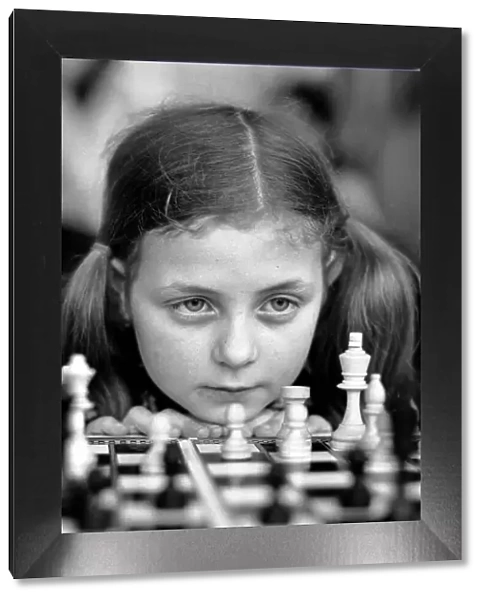 East End Kids Chess Congress: A study of concentration 9-year-old Audrey Loveday of