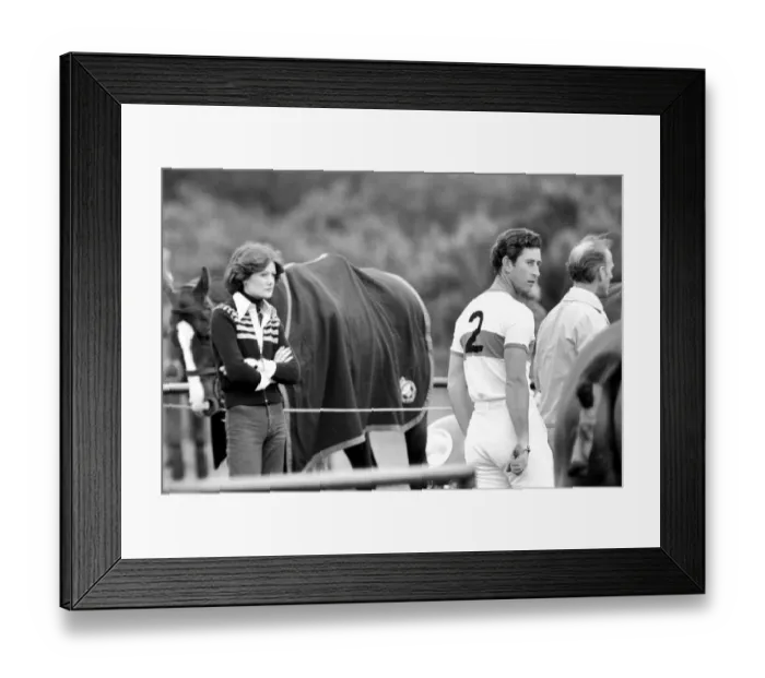 Framed Print : Prince Charles. Polo at Windsor with girlfriend Lady Sarah Spencer Framed Print : Prince Charles. Polo at Windsor with girlfriend Lady Sarah Spencer