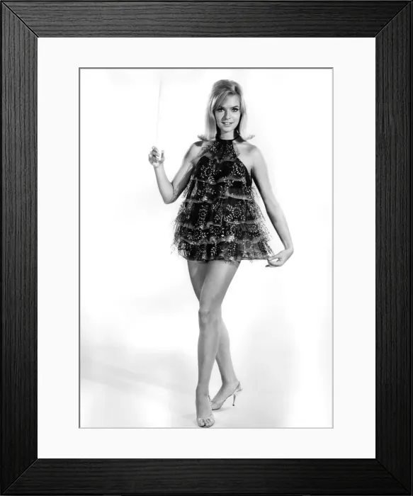 Framed Print : Reveille Fashions 1965: Anna Marie Greber modelling neglige. December 1965 P006805