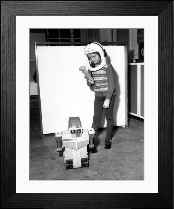Framed Print : Toys Space Rockets and Robots. January 1963 P004888 Framed Print : Toys Space Rockets and Robots. January 1963 P004888