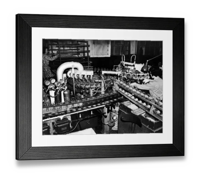 Framed Print : Women in industry. G. E. C. Electric Light Bulb Factory. Circa 1955 P006521 Framed Print : Women in industry. G. E. C. Electric Light Bulb Factory. Circa 1955 P006521