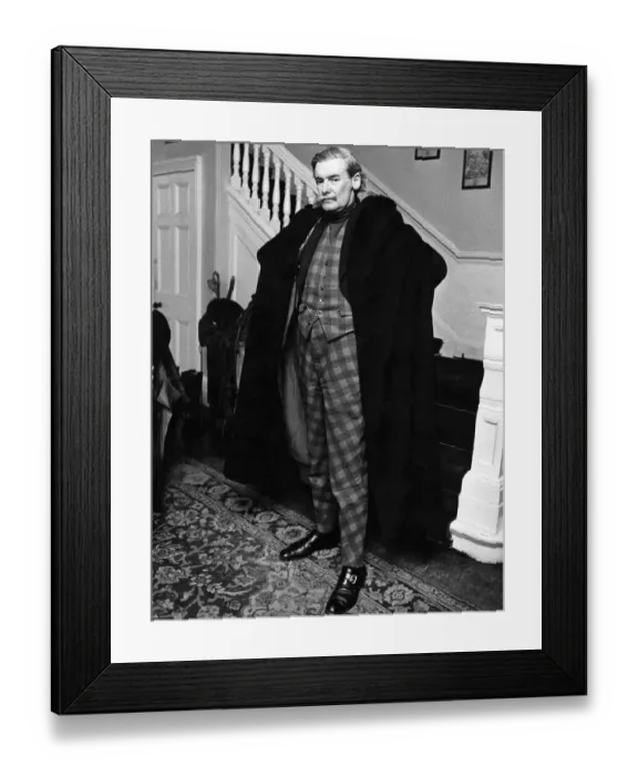Framed Print : Sir Ian Moncrieffe from Bridge of Earn has just returned from a trip to Rumania where he