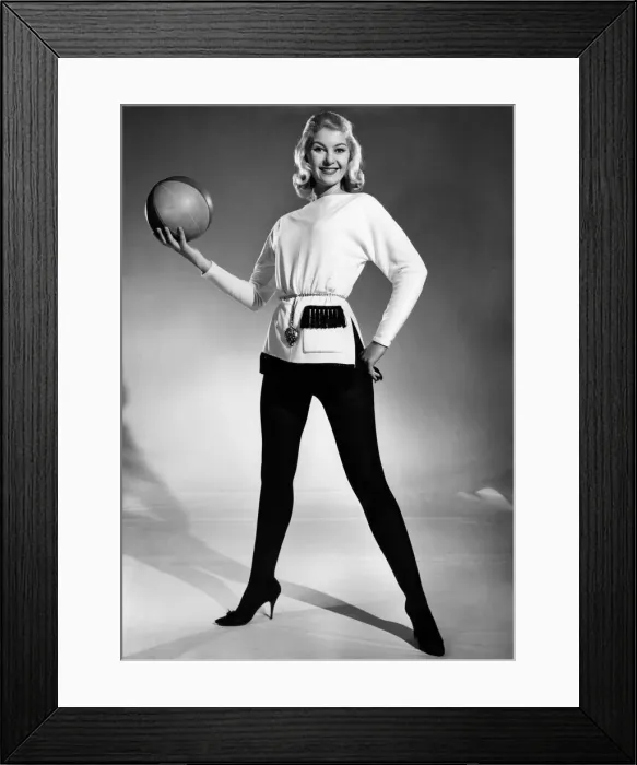 Framed Print : Reveille Fashions 1961. Mannequin wearing a belted sweater Framed Print : Reveille Fashions 1961. Mannequin wearing a belted sweater