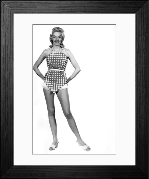 Framed Print : Maniquinn modelling beachwear costume. May 1959 P006957 Framed Print : Maniquinn modelling beachwear costume. May 1959 P006957