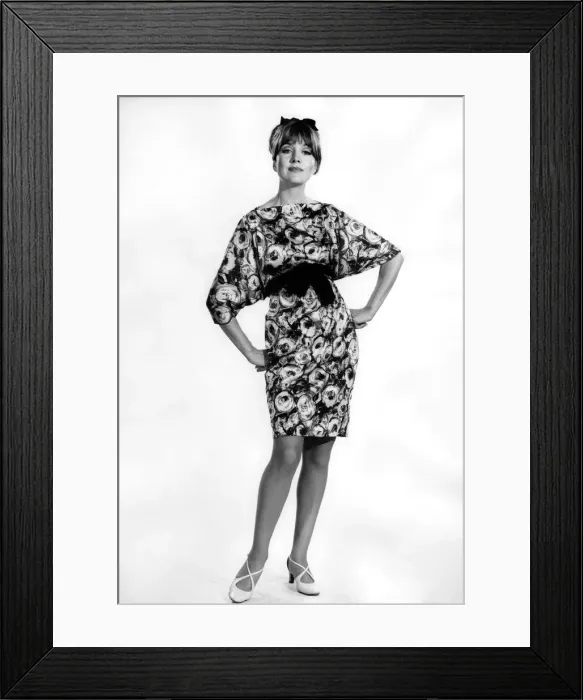 Framed Print : Reveille Fashions 1966: Anne Powell modelling summer dress. October 1966 P006641 Framed Print : Reveille Fashions 1966: Anne Powell modelling summer dress. October 1966 P006641