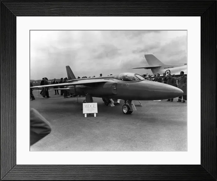 Framed Print : Farnborough Air Show: Most interest Newcomer to the show is Folland Midge Framed Print : Farnborough Air Show: Most interest Newcomer to the show is Folland Midge