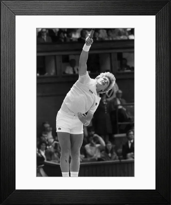Framed Print : Boris Becker. June 1985 P003776