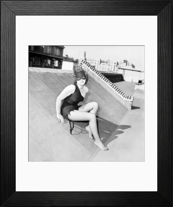 Framed Print : Women dressed as She Devil. Model: Pamela Dennis. May 1957 E270-011