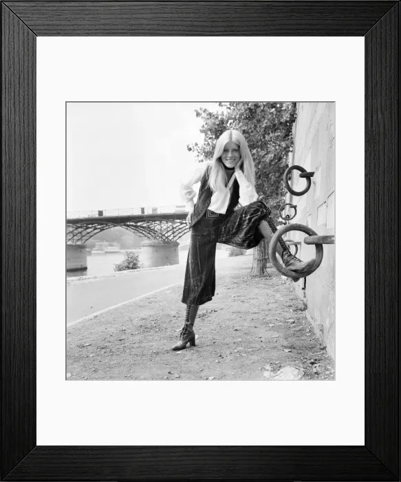 Framed Print : Paris fashions: Yves St. Laurent - Rive Gauche - Christine Framed Print : Paris fashions: Yves St. Laurent - Rive Gauche - Christine