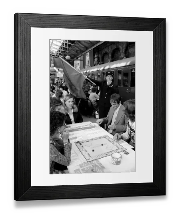 Framed Print : Monopoly'being played at Fenchurch street station