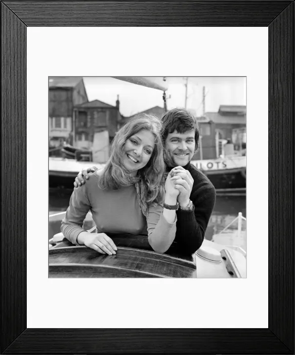 Framed Print : Young couples round the world voyage. Jane Owen aged 23 of Cardiff and Geoff Burrel Framed Print : Young couples round the world voyage. Jane Owen aged 23 of Cardiff and Geoff Burrel