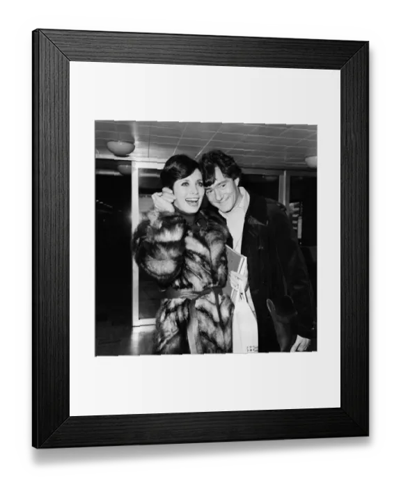 Framed Print : Hairdresser Vidal Sassoon and his wife Beverley at Heathrow Airport today Framed Print : Hairdresser Vidal Sassoon and his wife Beverley at Heathrow Airport today