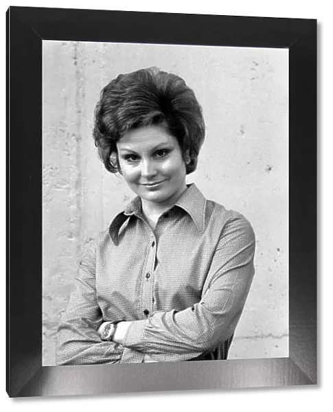 B. B. C - 2 News Reader Angela Rippon. February 1975 75-00878-002
