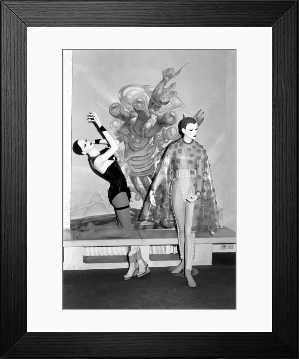 Framed Print : Unusual  /  Fashion. Science Fiction fashions. February 1975 75-00935-002