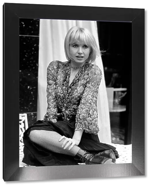 French film actress Bulle Ogier pictured at the Bohemian Bar of the Chelsea Hotel