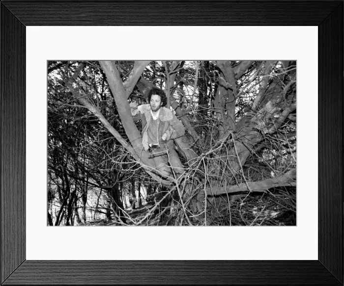 Framed Print : Students build cabin. February 1975 75-00876-001