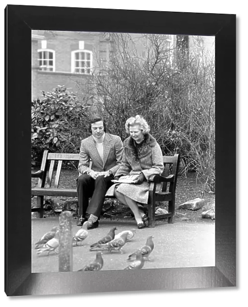 Mrs. Margaret Thatcher and son Mark. February 1975 75-00775-001