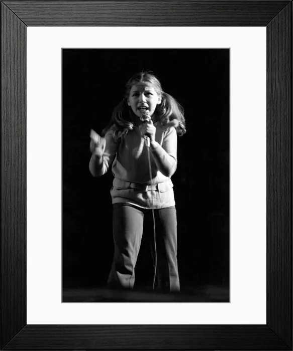 Framed Print : Singer Lena Zavaroni. March 1975 75-01430-002 Framed Print : Singer Lena Zavaroni. March 1975 75-01430-002