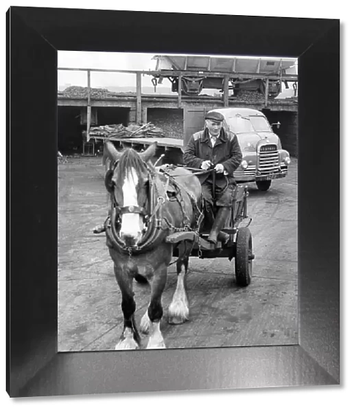 Coal merchant dick Walker still delivers his coal by horse and cart