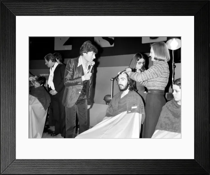 Framed Print : Hair Fashion Talk. Vidal Sassoons Hair Fashion Talk in the Royal Albert Hall