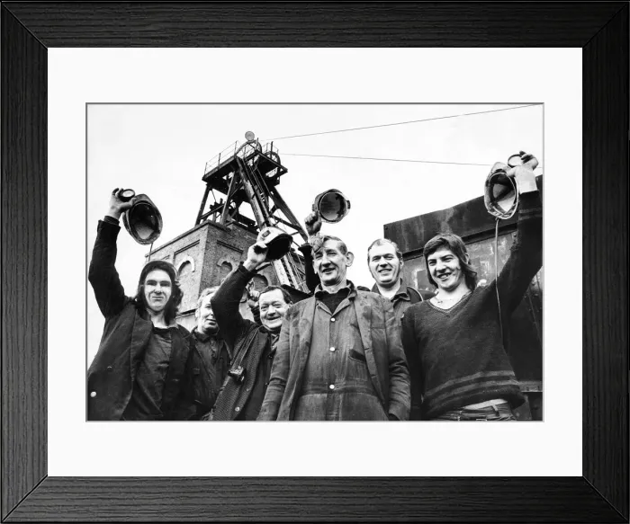 Framed Print : A slice of mining history ended in the North when five hundred men filed out of Framed Print : A slice of mining history ended in the North when five hundred men filed out of