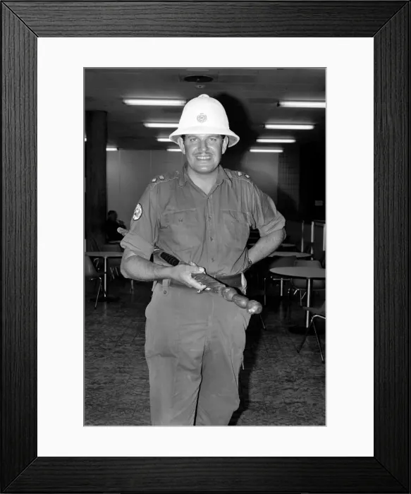 Framed Print : Zaire River Expedition Returns: The leader of the expedition Lieut-Colonel John