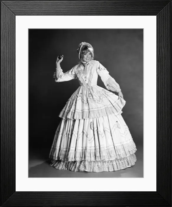 Framed Print : Fashion / Old. Beverley Pilkington in Crinoline'dress Framed Print : Fashion / Old. Beverley Pilkington in Crinoline'dress