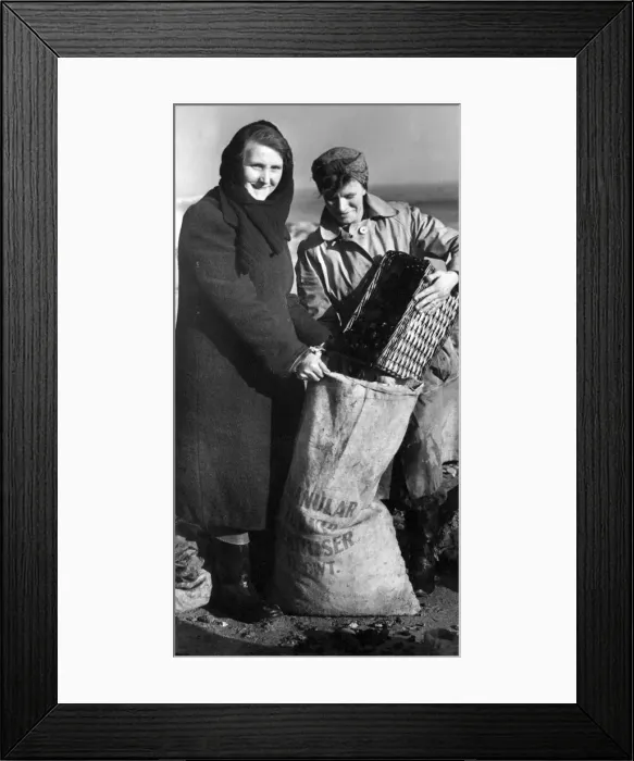 Framed Print : Stormy seas have been a blessing for many Sunderland housewives Framed Print : Stormy seas have been a blessing for many Sunderland housewives