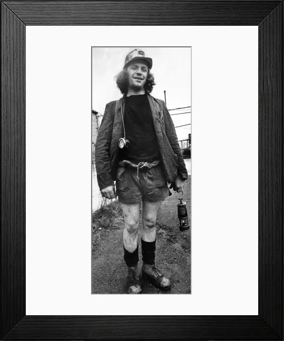 Framed Print : Twenty five years old Norman Chambers, a coal hewer and putter