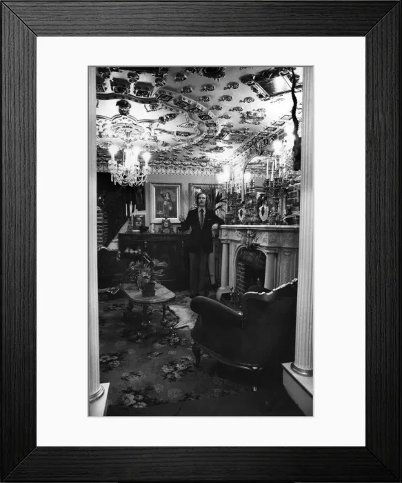 Framed Print : Peter Newman. Surrounded by the fruits of his labour. January 1980 P006571