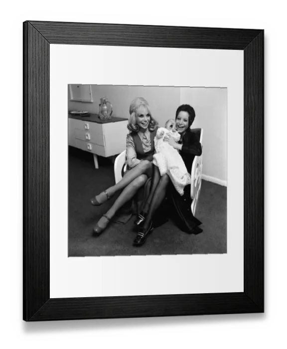 Framed Print : Mrs. Ruth Lee the model gran and Gay Rhodes the model mother were photpgrahed together in Framed Print : Mrs. Ruth Lee the model gran and Gay Rhodes the model mother were photpgrahed together in