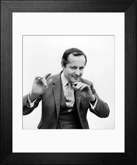 Framed Print : Henry McGee, the straight man who has played opposite most of the famous comedians