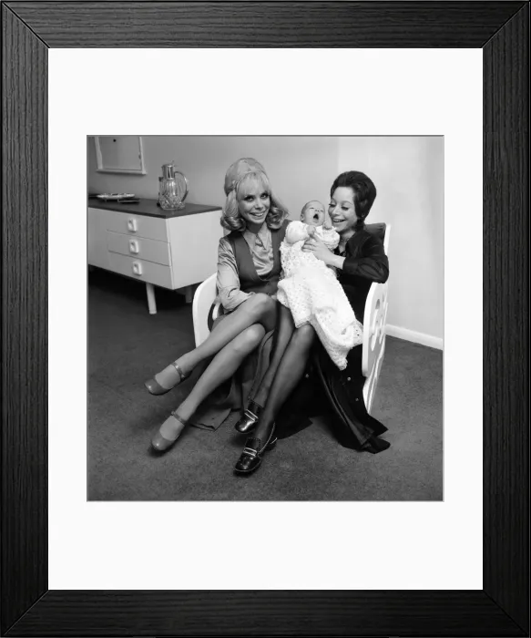 Framed Print : Mrs. Ruth Lee the model gran and Gay Rhodes the model mother were photpgrahed together in Framed Print : Mrs. Ruth Lee the model gran and Gay Rhodes the model mother were photpgrahed together in