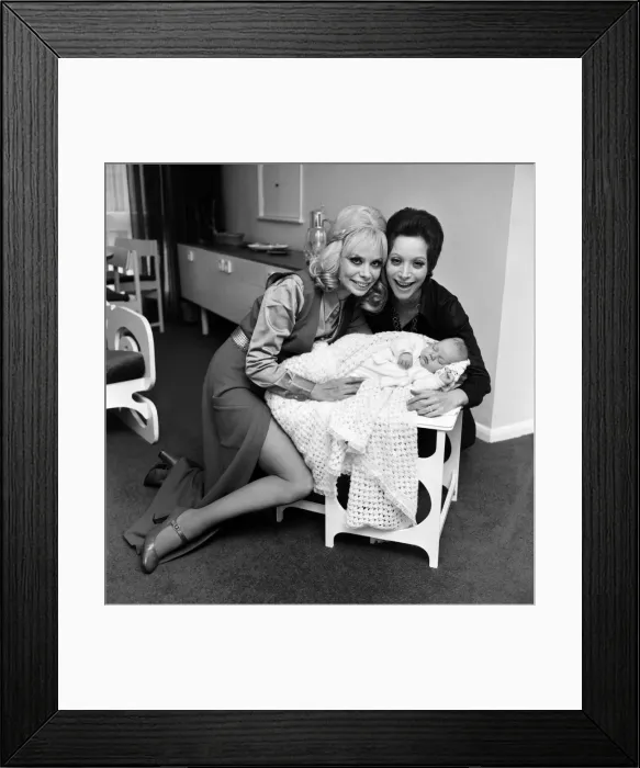 Framed Print : Mrs. Ruth Lee the model gran and Gay Rhodes the model mother were photpgrahed together in Framed Print : Mrs. Ruth Lee the model gran and Gay Rhodes the model mother were photpgrahed together in