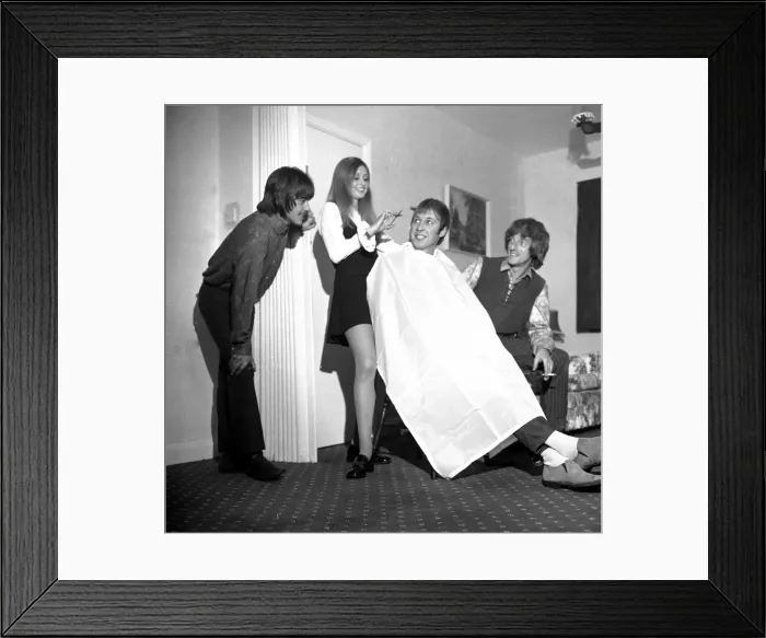 Framed Print : The Untamed, Angie trims Lindsay Muirs in living room Framed Print : The Untamed, Angie trims Lindsay Muirs in living room