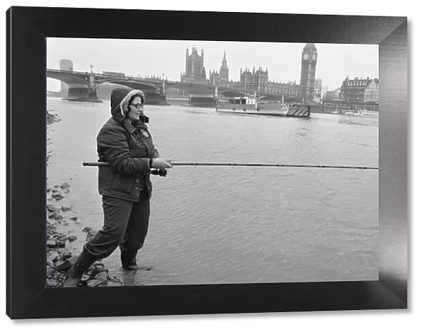 Catch of the day. Old man Thames gave a rich harvest when fishermen at the Westminster