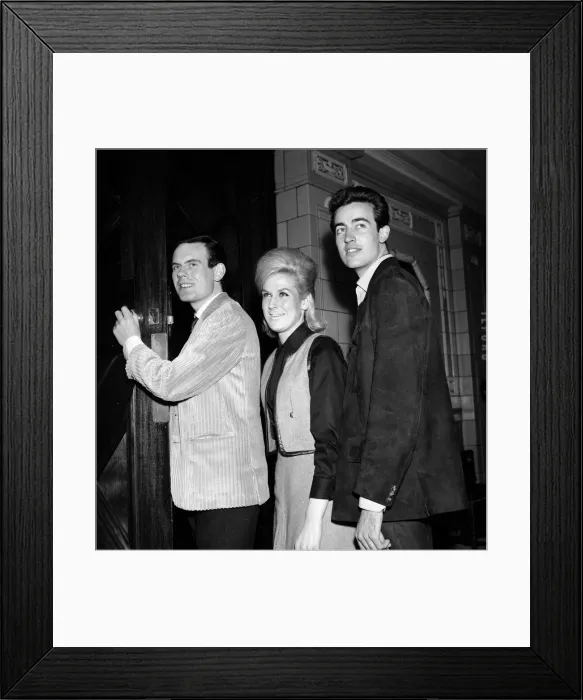 Framed Print : The Springfields in Blackpool. l-r Mike, Dusty and Tom. 1st October 1963