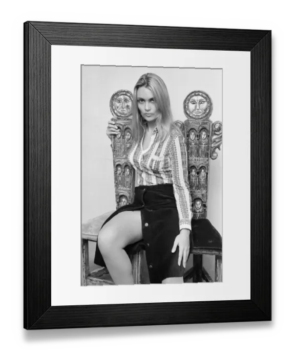 Framed Print : Alexandra Bastedo, British actress, Daily Mirror Studios, London