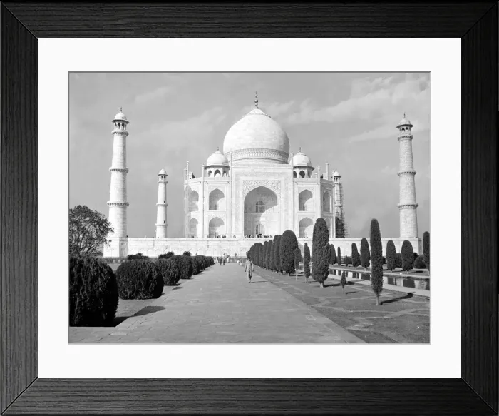 Framed Print : The Taj Mahal built by Shah Jahan as a mausoleum for his third wife