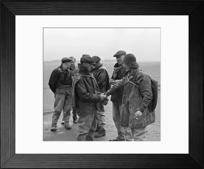 Framed Print : Fisherman from Annan seen here preparing to fish The Solway Firth for salmon Framed Print : Fisherman from Annan seen here preparing to fish The Solway Firth for salmon