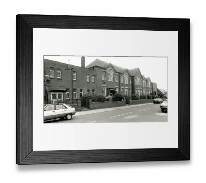 Framed Print : Stoke Junior School - Briton Road, Coventry. 12th July 1989
