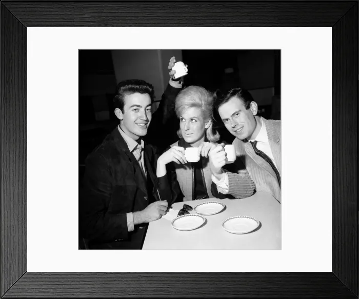 Framed Print : The Springfields in Blackpool. l-r Tom, Dusty and Mike. 1st October 1963