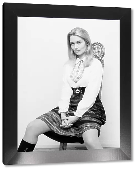 Actress Alexandra Bastedo voted the best foreign actress by Spanish television seen here