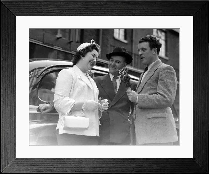 Framed Print : BBC commentator and presenter of the Whats My Line