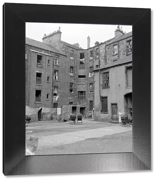 Tenement blocks in Govan, Glasgow. September 1956