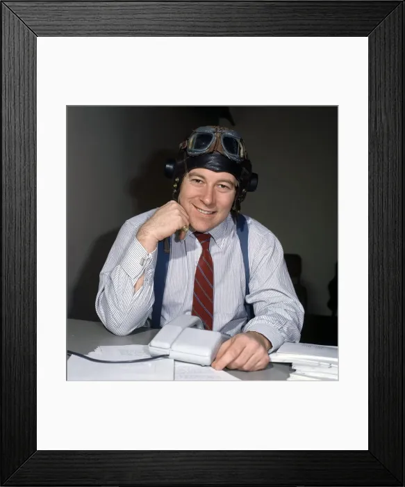 Framed Print : Randolph Fields Chairman of Highland Express Airlines. February 8th 1986 Framed Print : Randolph Fields Chairman of Highland Express Airlines. February 8th 1986