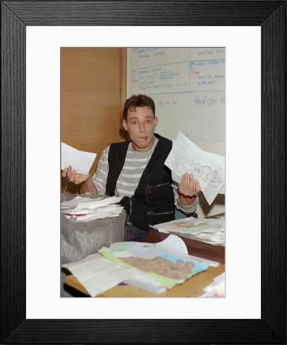 Framed Print : Toby Anstis opening mail at The BBC in the Childrens BBC studio. 8th October 1993 Framed Print : Toby Anstis opening mail at The BBC in the Childrens BBC studio. 8th October 1993