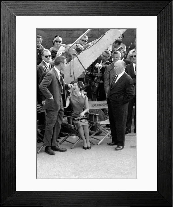 Framed Print : Princess Margaret and Lord Snowdon on set in Hollywood with Paul Newman Framed Print : Princess Margaret and Lord Snowdon on set in Hollywood with Paul Newman