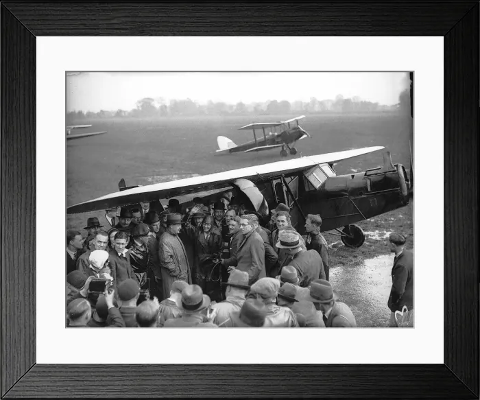 Framed Print : Miss Earhart flies the Atlantic OP260B Framed Print : Miss Earhart flies the Atlantic OP260B