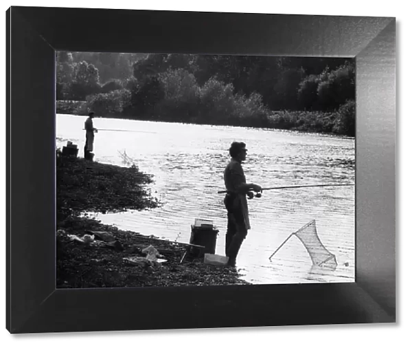 Angling. The Woodbine Challenge final on the River Blackwater. 9th April 1971